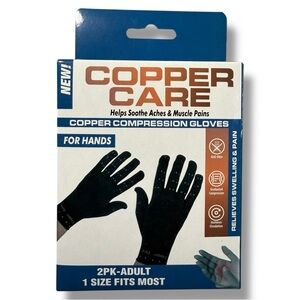 Copper Care Copper Compression Gloves Black OSFM